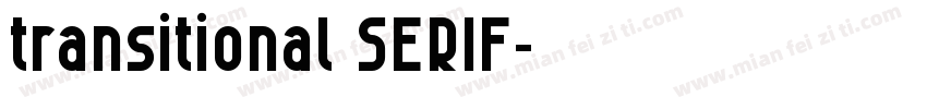 transitional SERIF字体转换